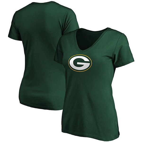 

Женская футболка с V-образным вырезом и основным логотипом Green Bay Packers Fanatics, Зеленый, Женская футболка с V-образным вырезом и основным логотипом Green Bay Packers Fanatics