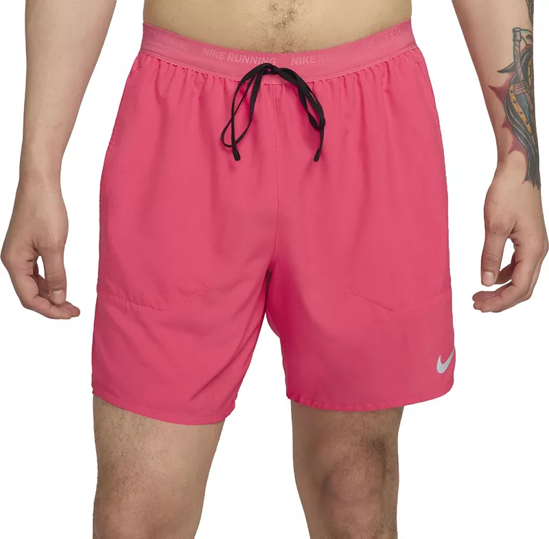 

Мужские шорты Nike Dri-FIT Stride 2-в-1 7 дюймов, цвет Aster Pink