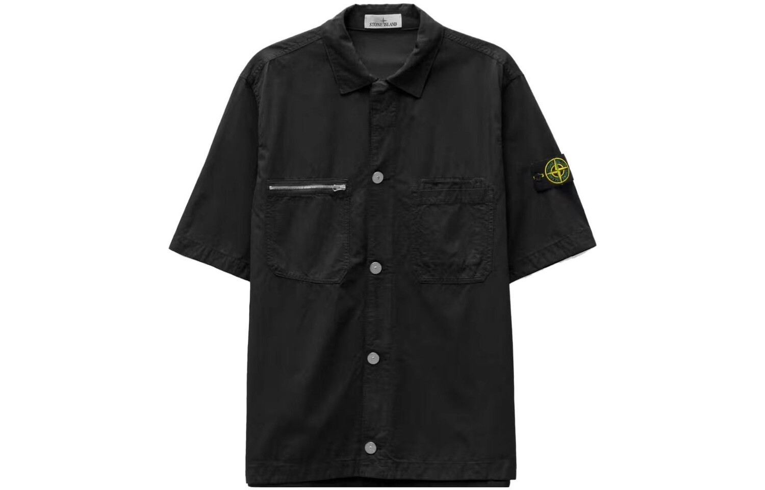 

Рубашка мужская Stone Island с карманами, черный