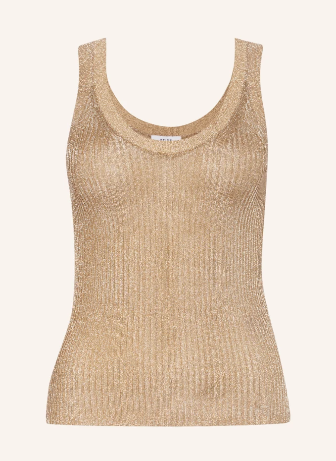 

Вязаный топ imogen из пряжи с блестками Reiss, желтый