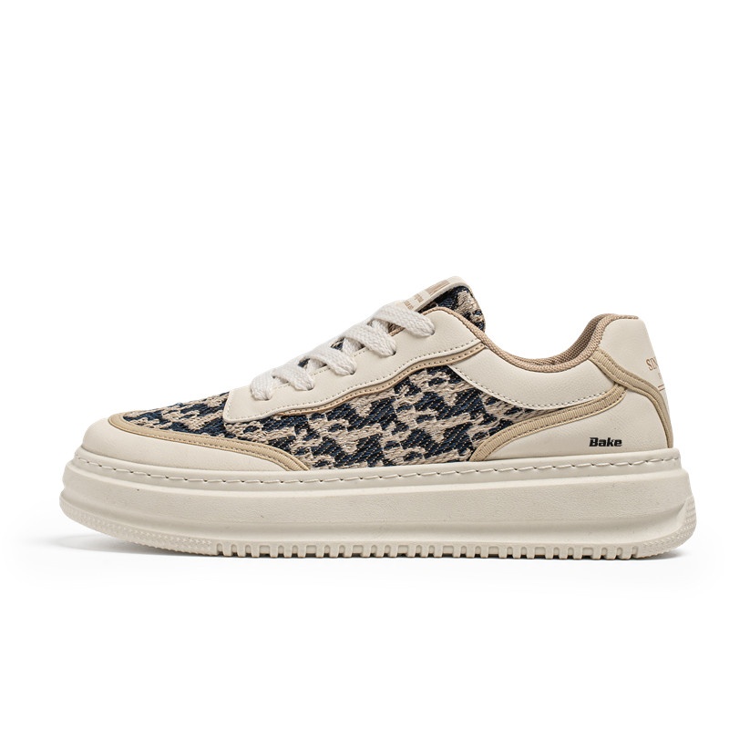 

BAKE Мужские устойчивые к истиранию скейтерские кроссовки с низким верхом бежевые, цвет Beige