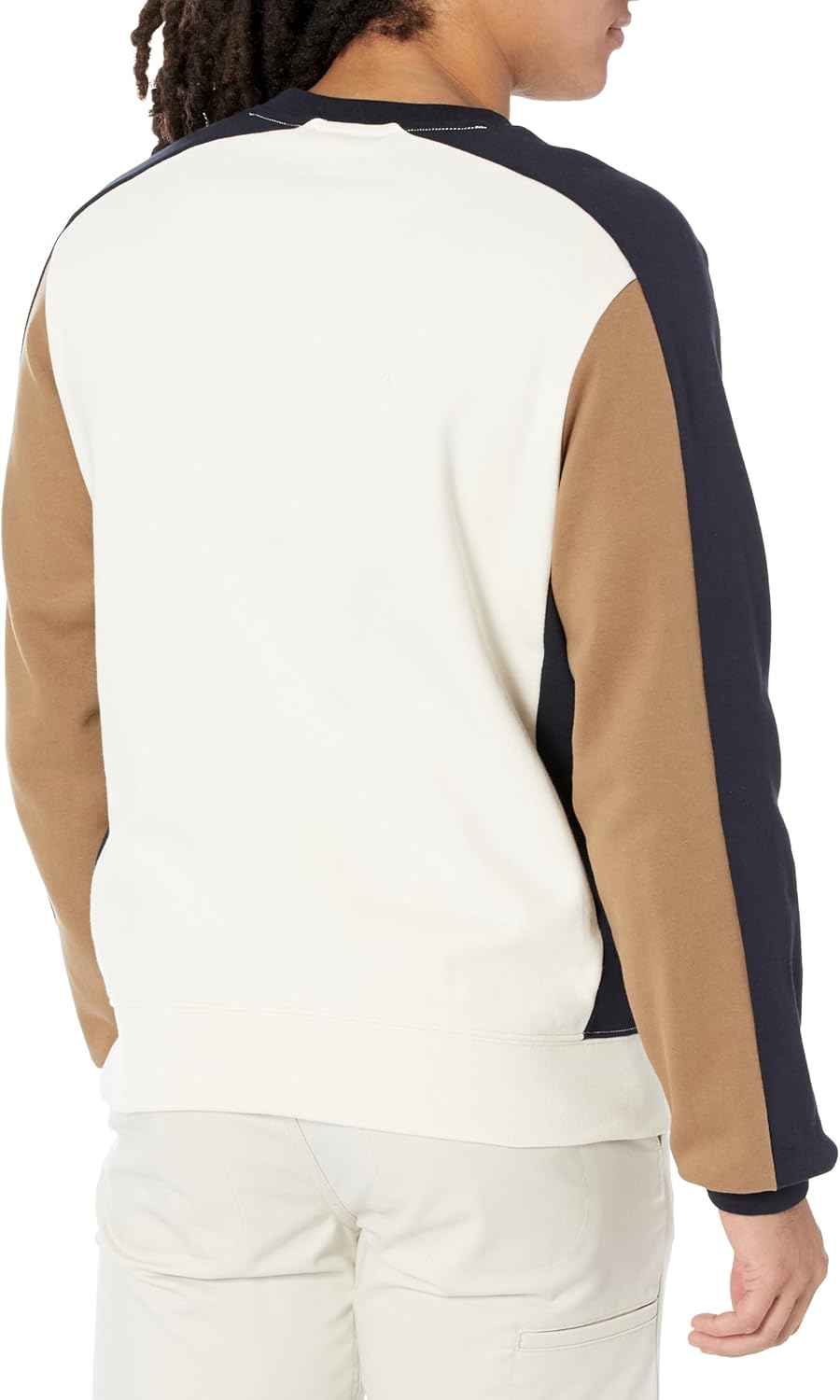 Мужская толстовка Lacoste Classic с круглым вырезом и цветными блоками, Laponie/Cookie-Abimes — фото 2