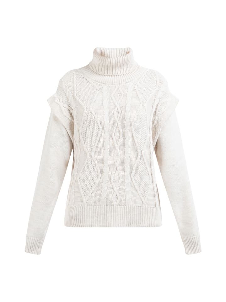 

DreiMaster Женский вязаный свитер кремового цвета