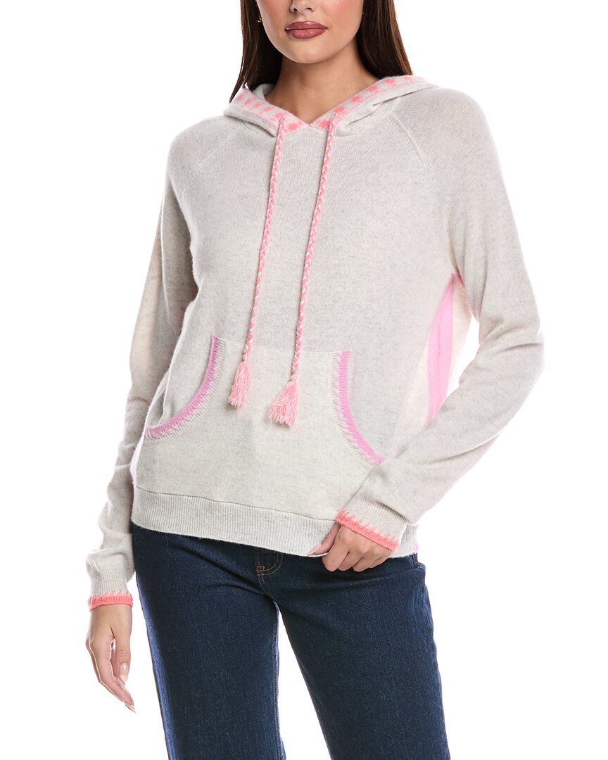 

Бродie Кэшмир Джорджи Гео Отделка Кашемировый худи Brodie Cashmere, белый