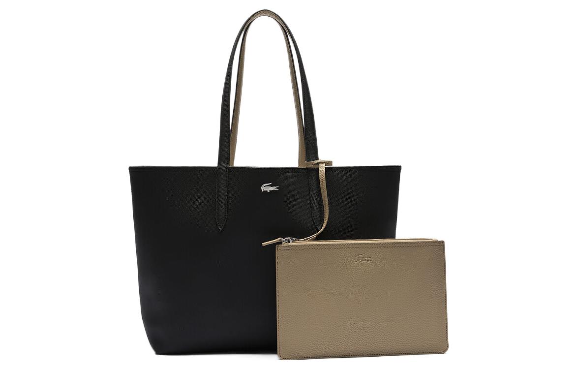 

LACOSTE Сумка-шоппер из ПВХ, шоппинг-сумка, женская повседневная сумка black
