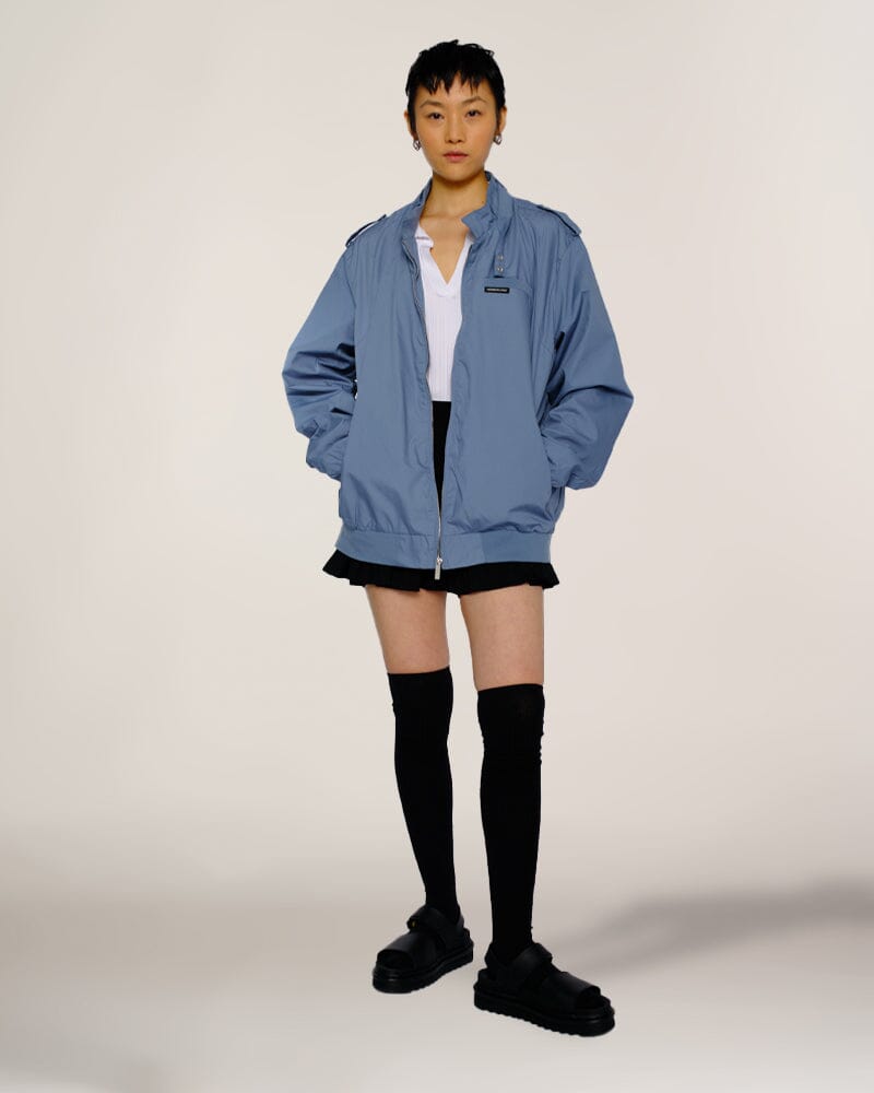 

Женская классическая куртка Iconic Racer Oversize Members Only, цвет slate