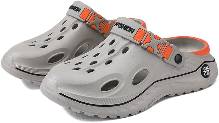 

Qiucdzi Мужские и женские сабо Унисекс Садовые туфли Мюли с поддержкой свода стопы Удобные сандалии без шнурков для улицы Домашние тапочки для работы Пляжные повседневные, серый