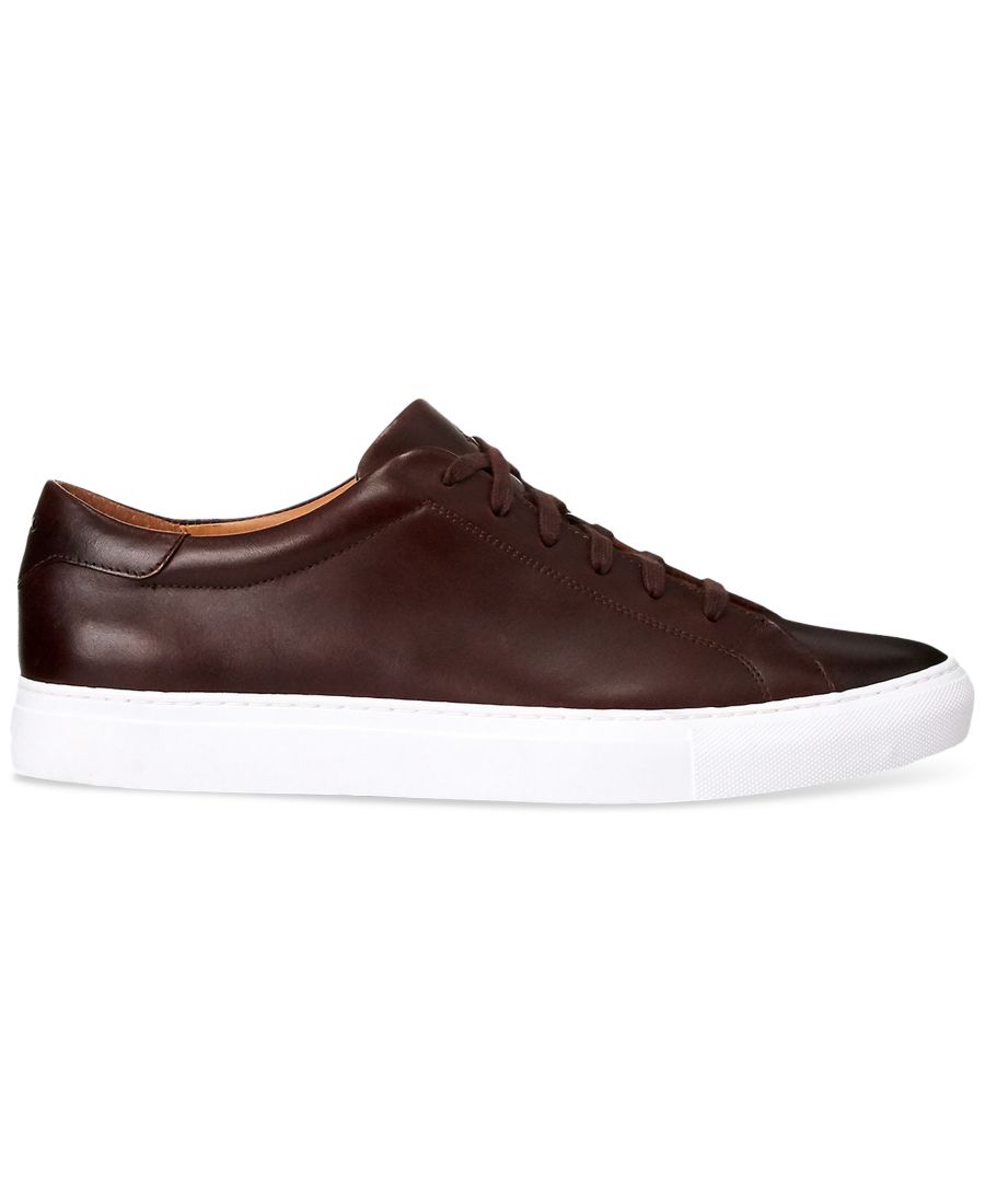 Мужские кожаные кроссовки Jermain II Polo Ralph Lauren, Polo Brown — фото 4