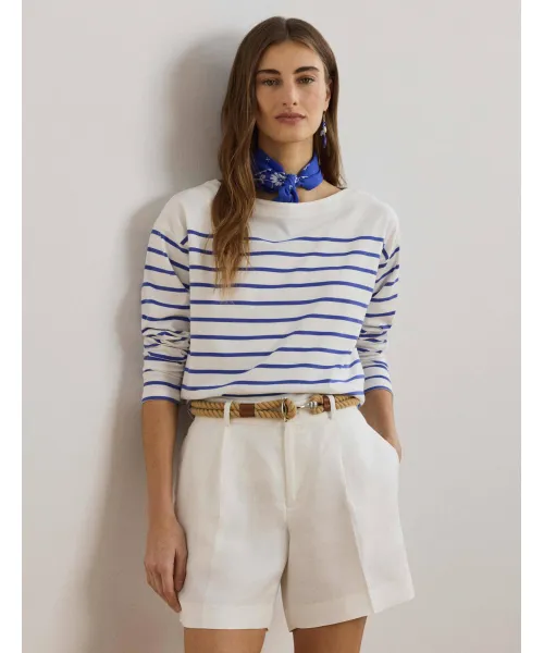 

Блузка Ронли Regular fit Lauren Ralph Lauren, белый