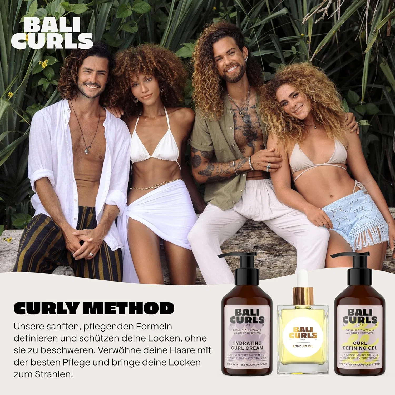 Набор для ухода за вьющимися волосами «Bali Curls» Bali Curls By Hank Ge — фото 2