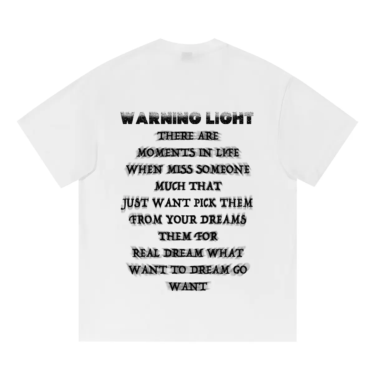 

Warning Light ПРЕДУПРЕЖДАЮЩИЙ СВЕТ Футболка унисекс, Белый