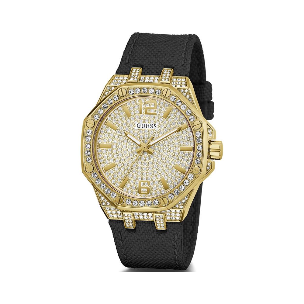 

Часы из черной ткани GUESS