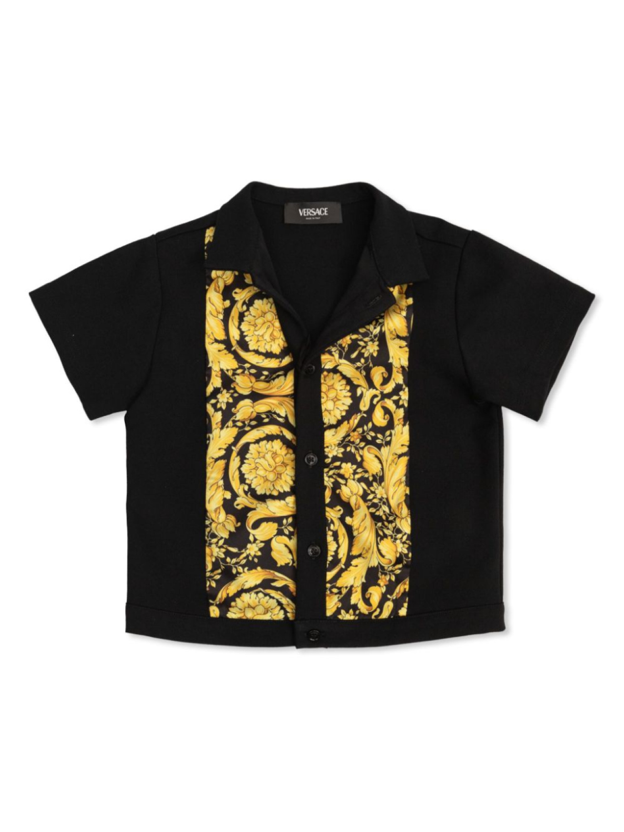 

Рубашка с принтом Barocco Versace Kids, черный