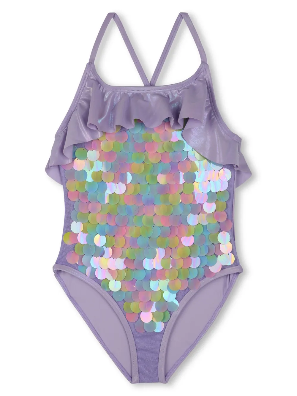 

Купальник с пайетками Billieblush, фиолетовый