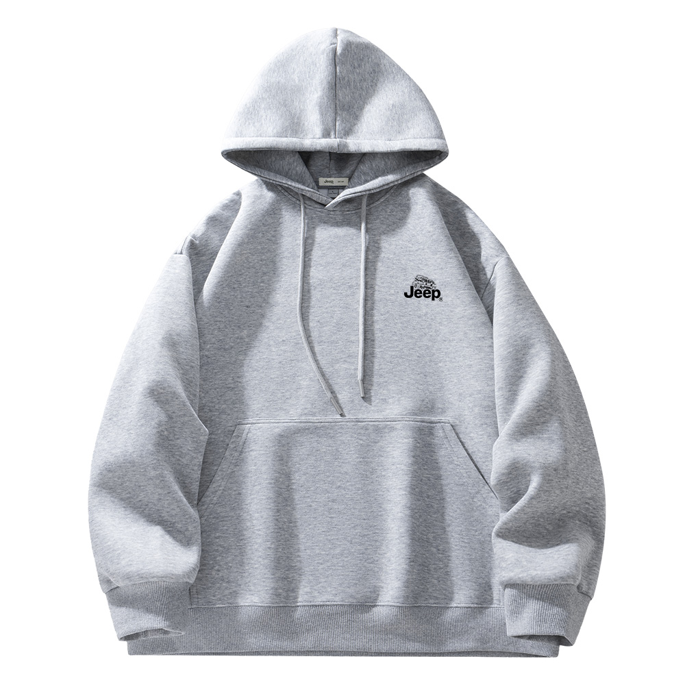 

Толстовка Unisex Hooded Moderate Regular Jeep, p75gmkj045 heather серый