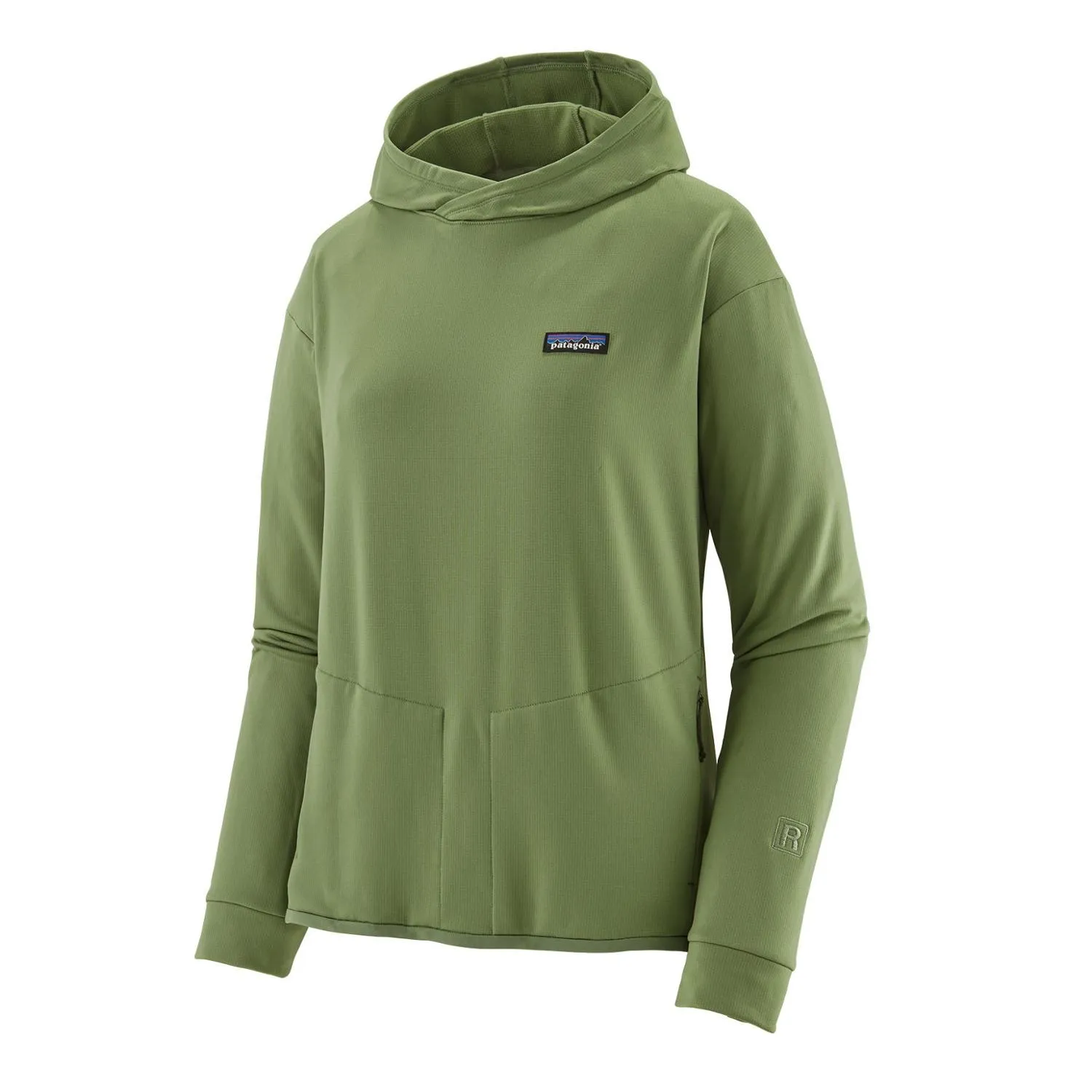 

Женская термокофта R1 с капюшоном Patagonia, Terrain Green
