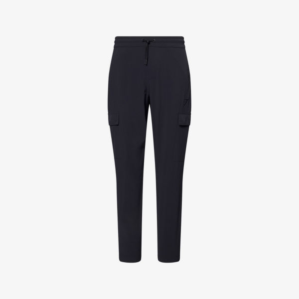 

Брюки-карго Gymshark из эластичной ткани с вышитым логотипом, черный