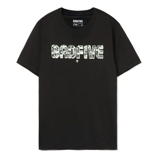 

Футболка свободного кроя с логотипом badfive Li-Ning, черный