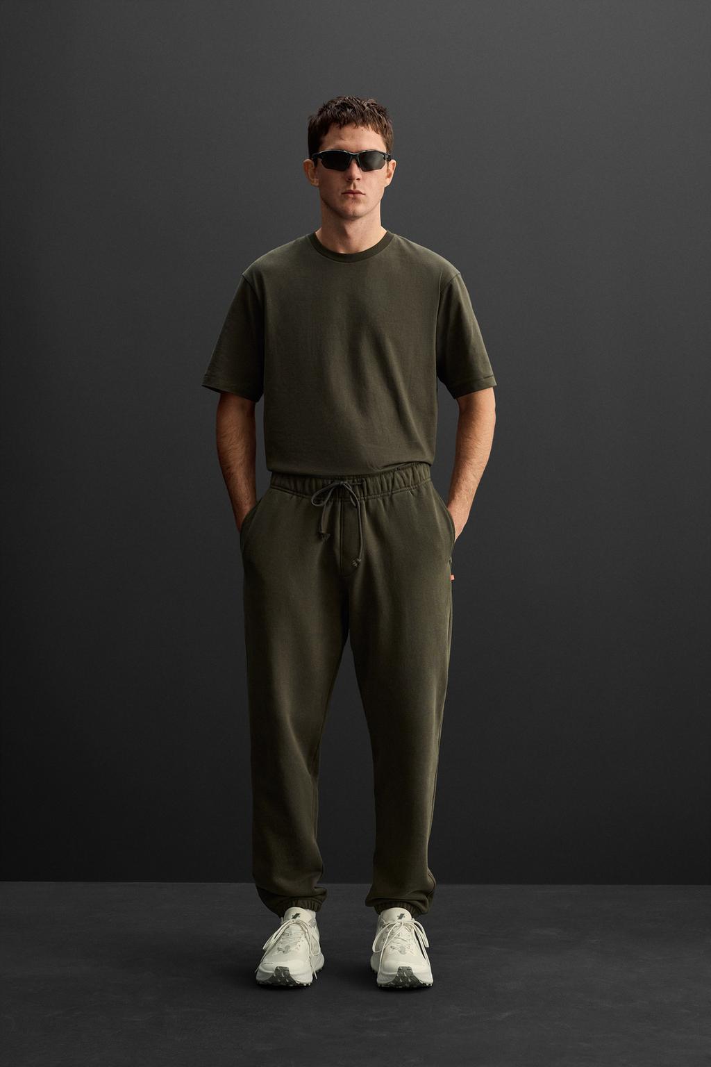 

Брюки для бега трусцой ZARA, зеленый