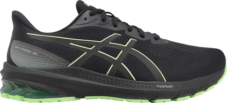 

Кроссовки GT 1000 12 GORE-TEX 'Black Illuminate Green', черный