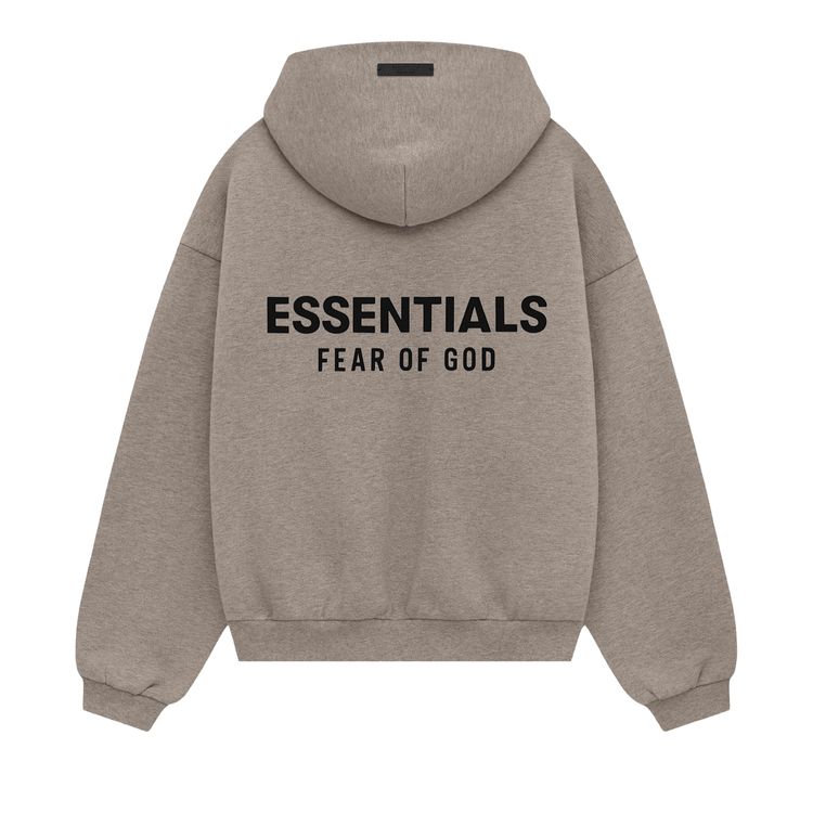 Худи Fear of God Essentials Kids Fleece Hoodie 'Heather Grey', серый — фото 2