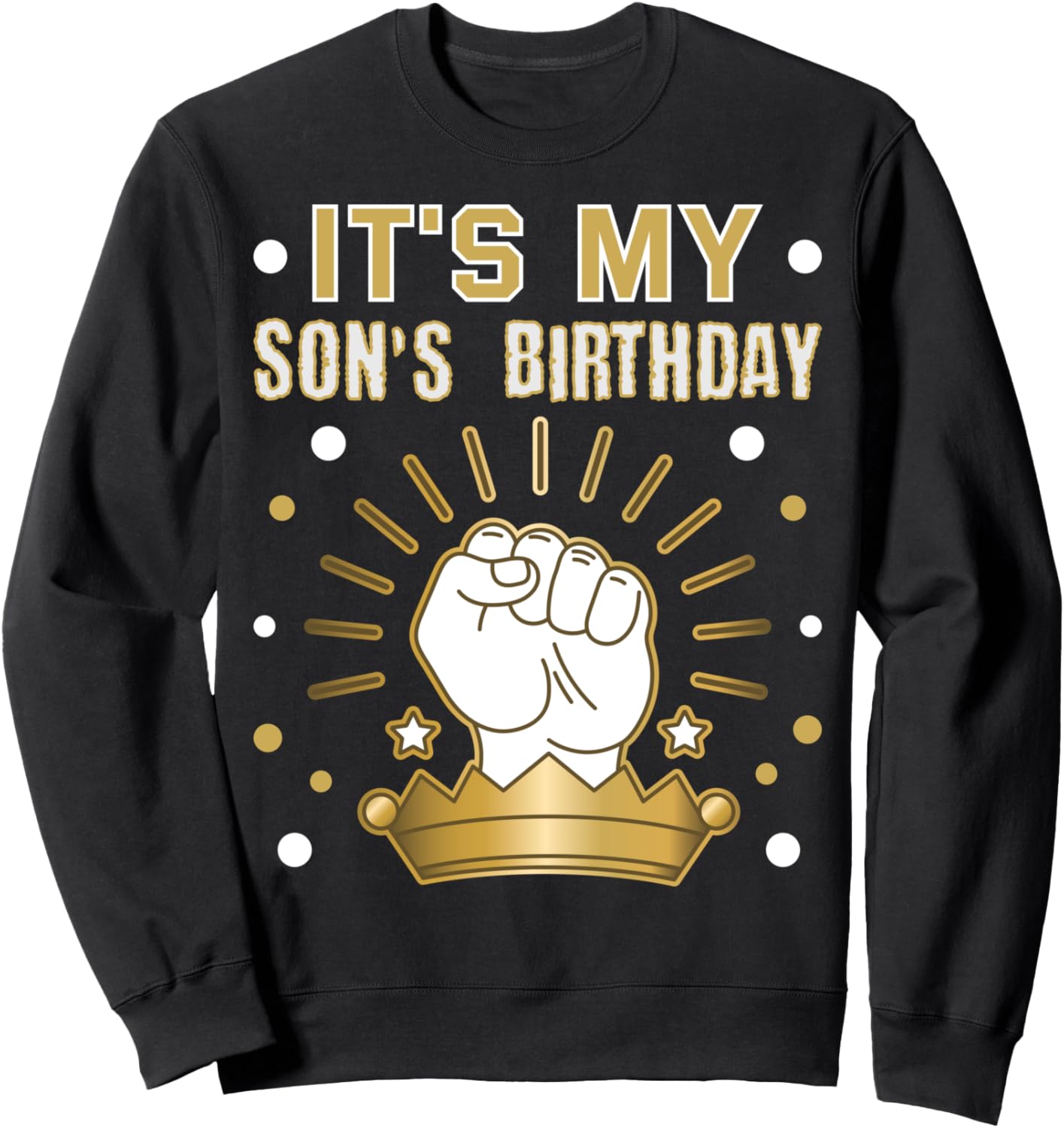 

Мужская толстовка-костюм «С днем рождения моего сына, папа! С днем рождения!», черная Family Look King Strong Theme Decorations Gifts