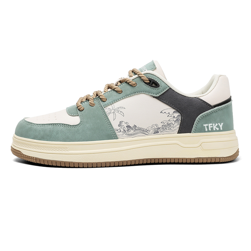 

Кроссовки Low-Top Skateboard Shoes Men's TFKY, светло-зеленый