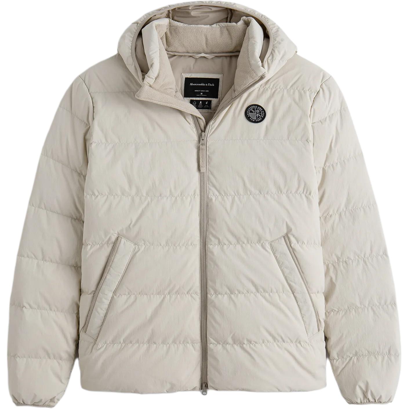 

Abercrombie＆Fitch Пуховик мужской бежевый Ecru, Ecru