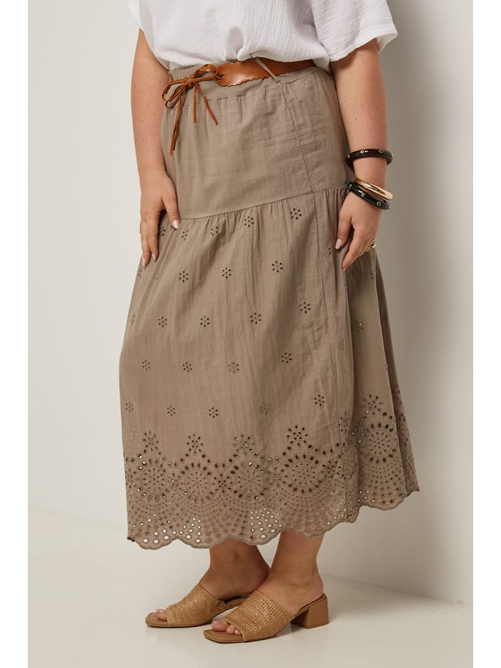 

Длинная юбка Curvy Lady, светло-коричневый