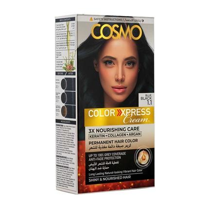 

Краска для волос Color Express Permanent Hair Color Cream Kit Blue Black 11