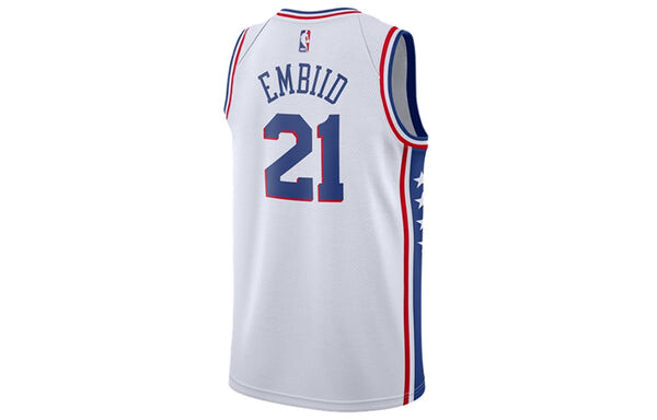 Футболка nba nba philadelphia 76ers embiid sw fans league джерси Nike, белый — фото 2
