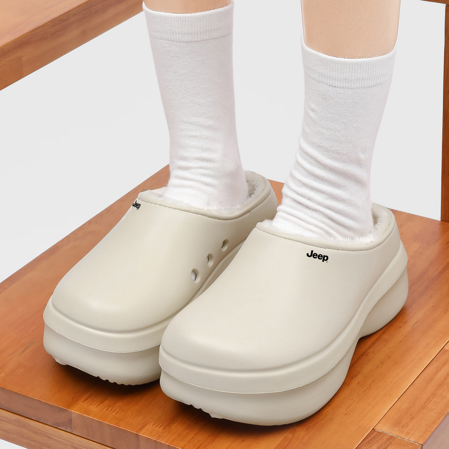 Jeep Скользоустойчивые поварские туфли Unisex Khaki — фото 4