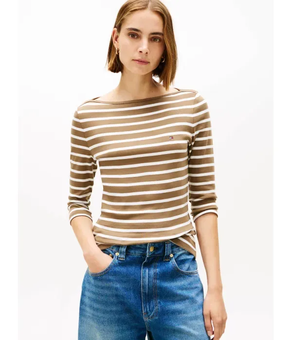 Новая блузка CODY slim fit Tommy Hilfiger, коричневый