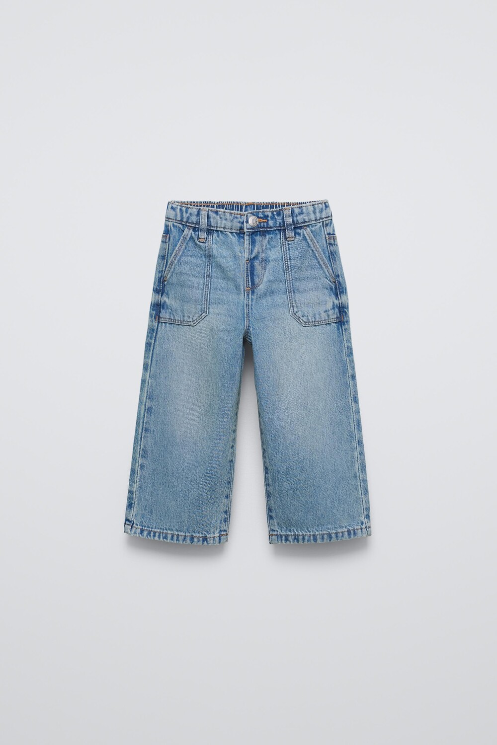 

Джинсы-кюлоты ZARA, синий/зеленый