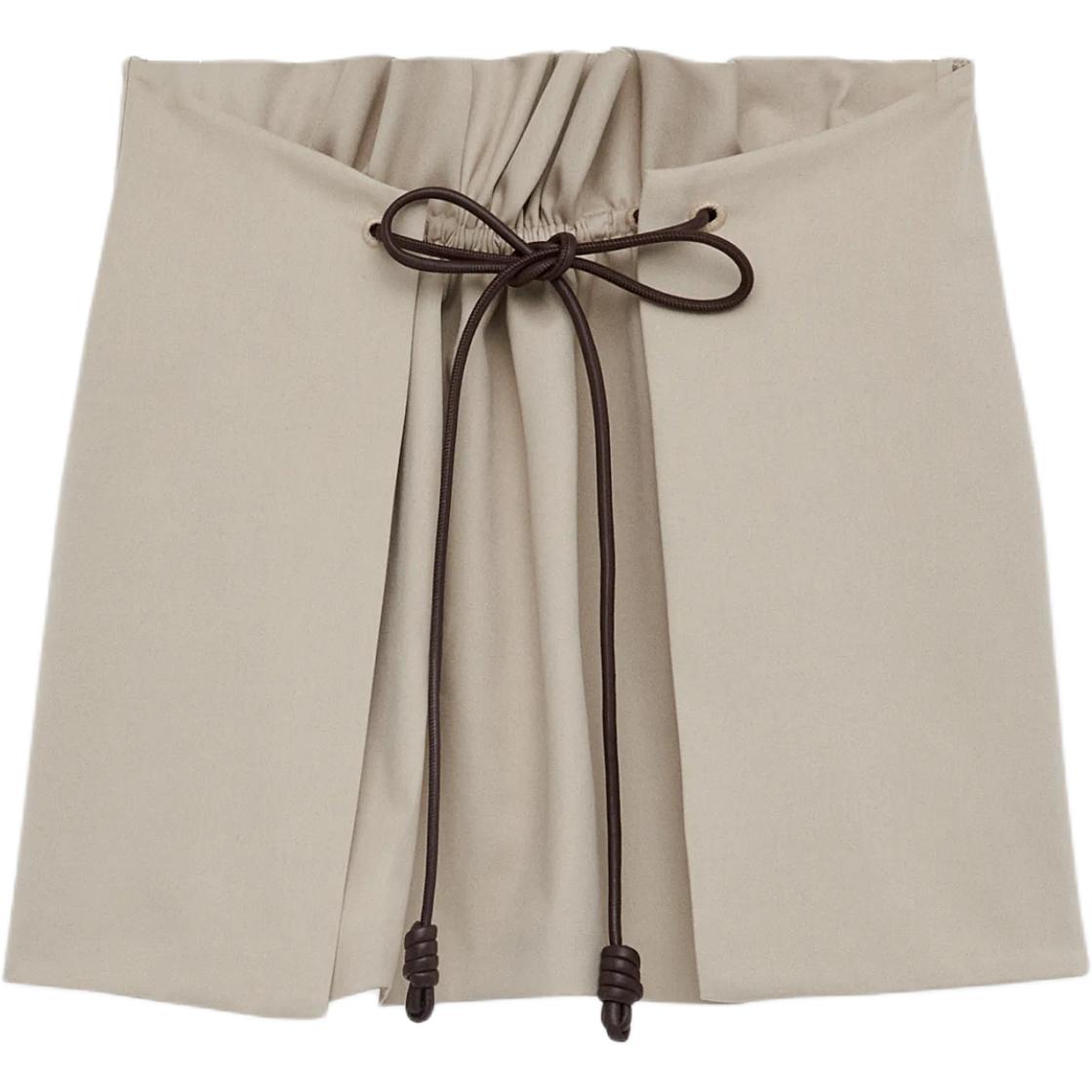 

Юбка плиссе на завязках LOEWE, светло-бежевый/желтый