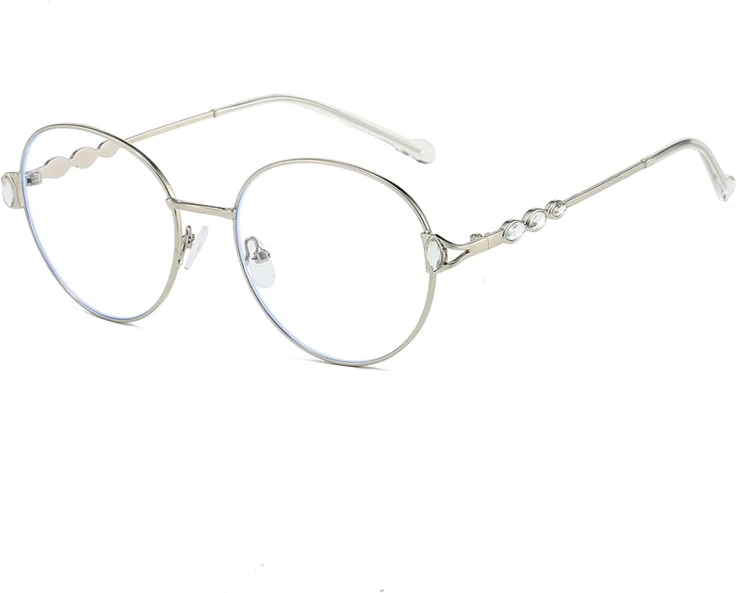 

Солнцезащитные очки с защитой от УФ-излучения UV400 | Круглые градиентные линзы в металлической оправе | Яркие цветные линзы для занятий спортом на открытом воздухе и вождения DSVIGF, Silvery-transparent