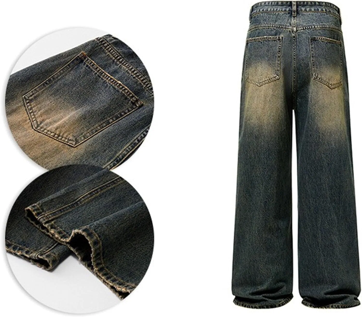 Джинсы свободного кроя, Vintage Washed, O Rusty Blue — фото 3