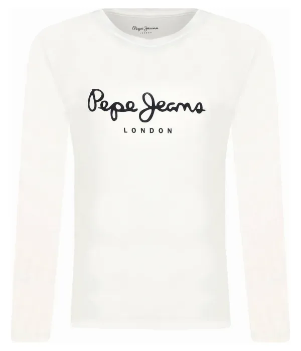 Футболка с длинным рукавом New Herman N regular fit Pepe Jeans London, белый