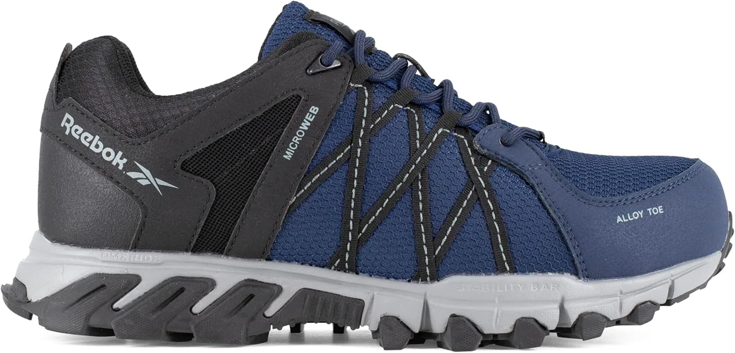 Защитные кроссовки Reebok S1P SRC с нейлоновой сеткой и черным и серым носком — фото 2