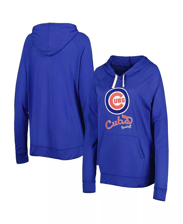 

Женский пуловер с капюшоном Royal Chicago Cubs перед игрой реглан Touch