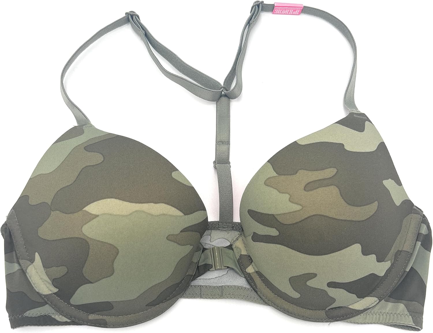 

Бюстгальтер-пуш-ап Victoria's Secret Pink Wear Everywhere, застежка спереди, Camoflage