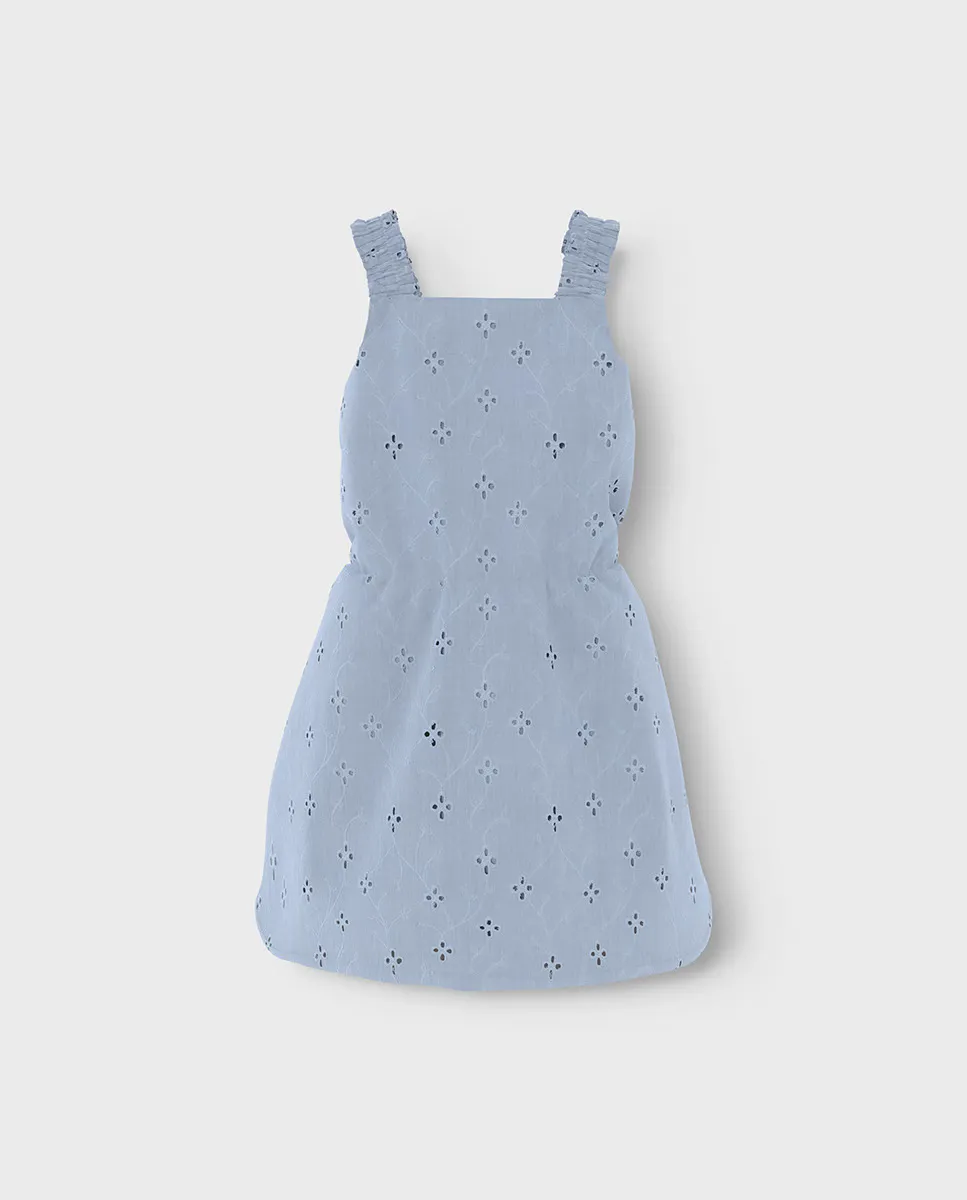 

Ажурное платье для девочки name it, синий