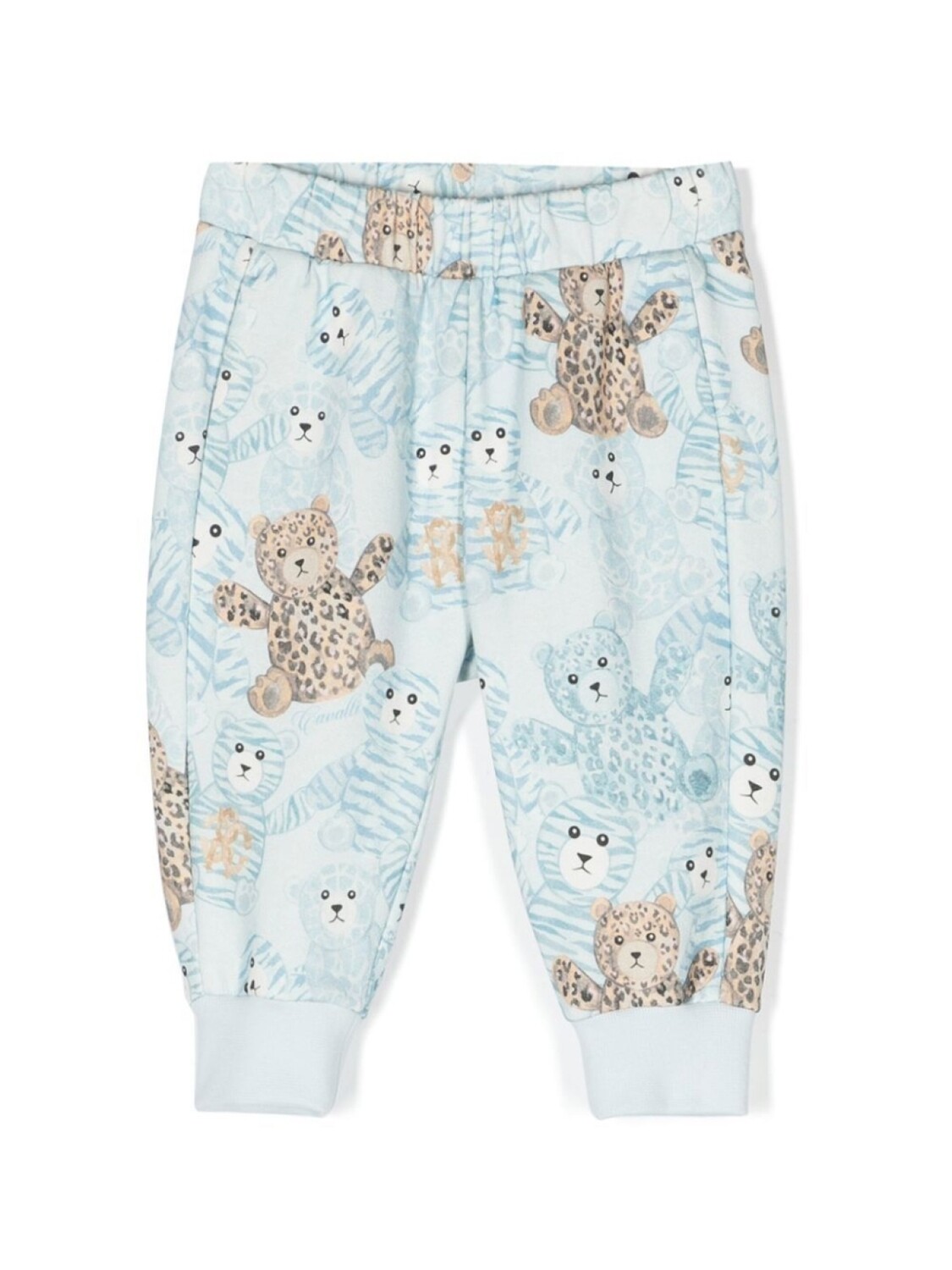 

Спортивные штаны с принтом плюшевого мишки Roberto Cavalli Junior, синий