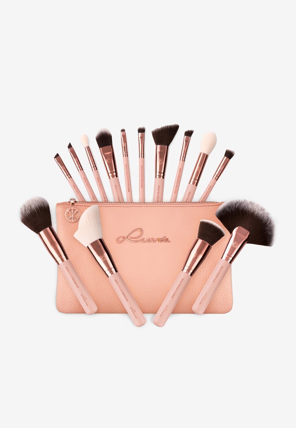 

Набор кистей Essential Brushes Luvia Cosmetics, цвет rose golden vintage