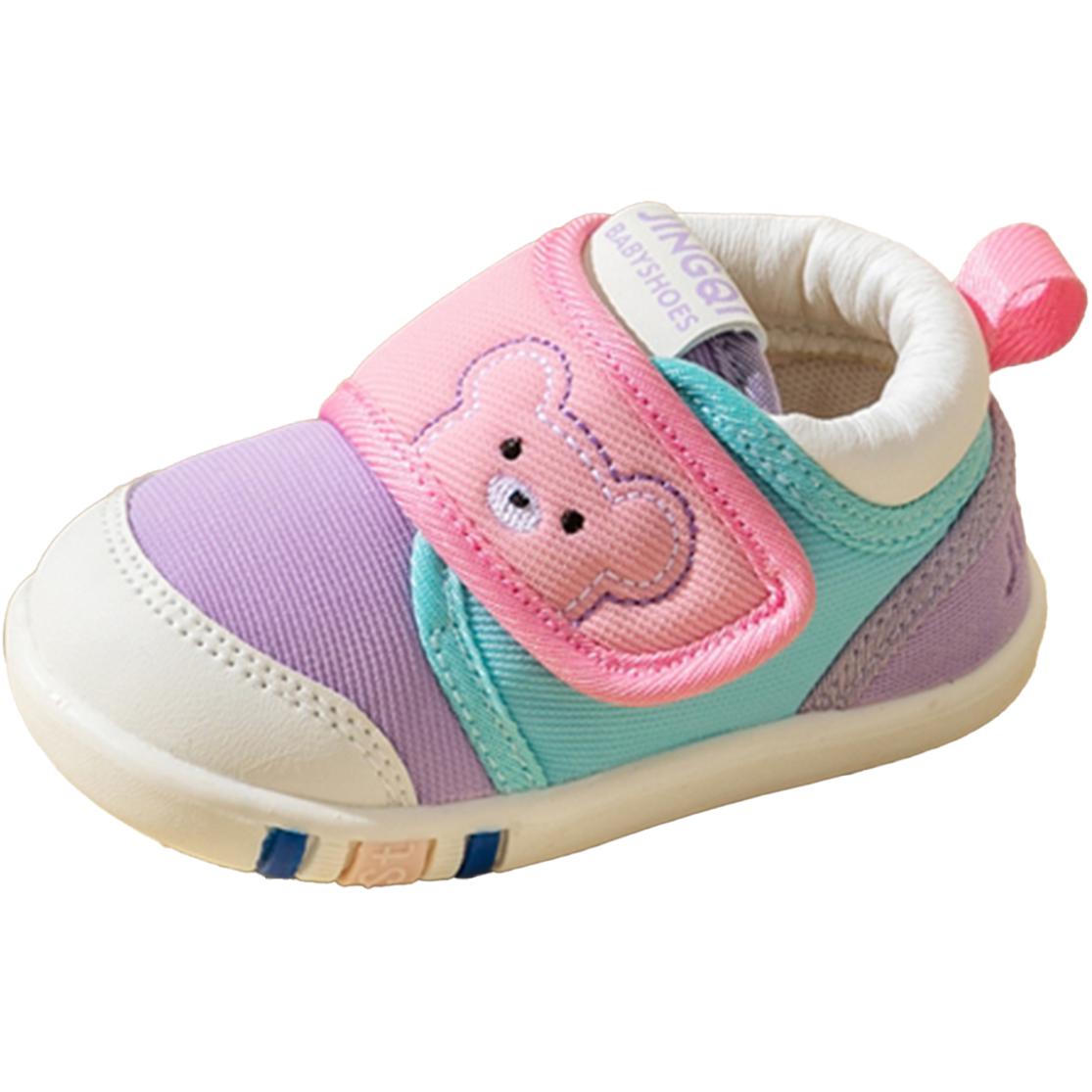 

Износостойкие противоскользящие низкие детские ботинки для малышей Jingqi, фиолетовый