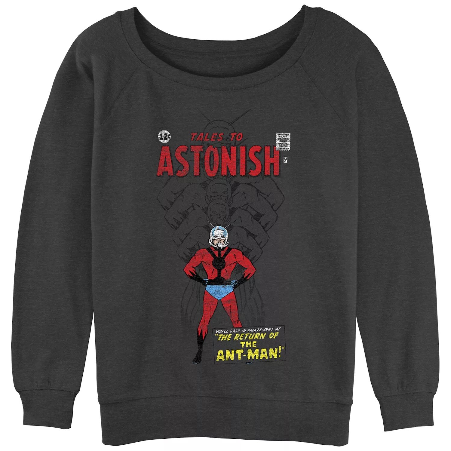 

Толстовка с напуском и графическим рисунком в ретро-обложке для подростков Marvel Comics Ant-Man Tales To Astonish Marvel