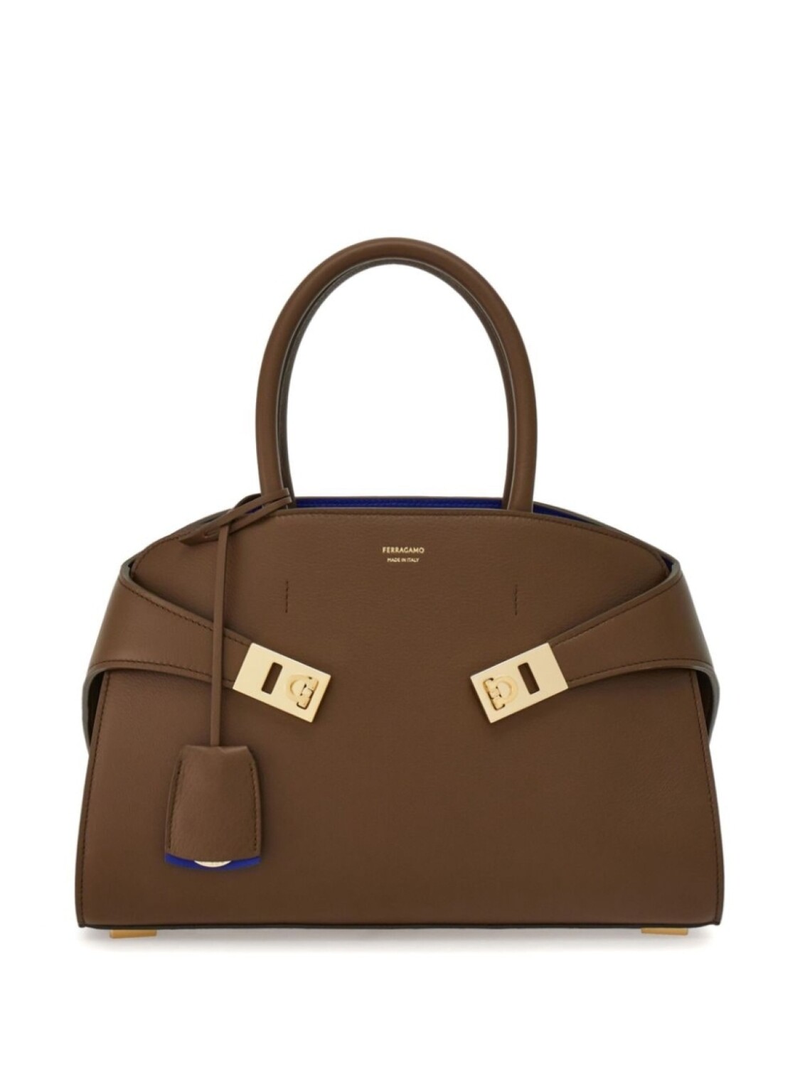 

Ferragamo маленькая сумка-тоут Hug, коричневый