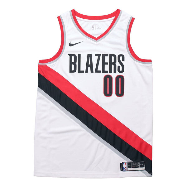 

Майка Nike NBA Stripe Quick Dry Basketball Jersey 'White Black Red', белый