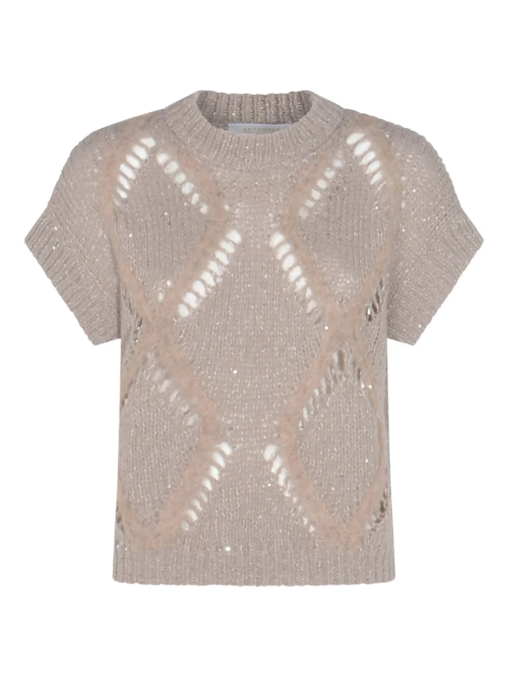 

Топ с короткими рукавами Antonelli, нейтральный