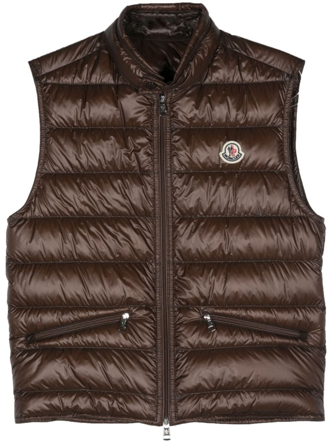 

Moncler дутый жилет Gui, коричневый